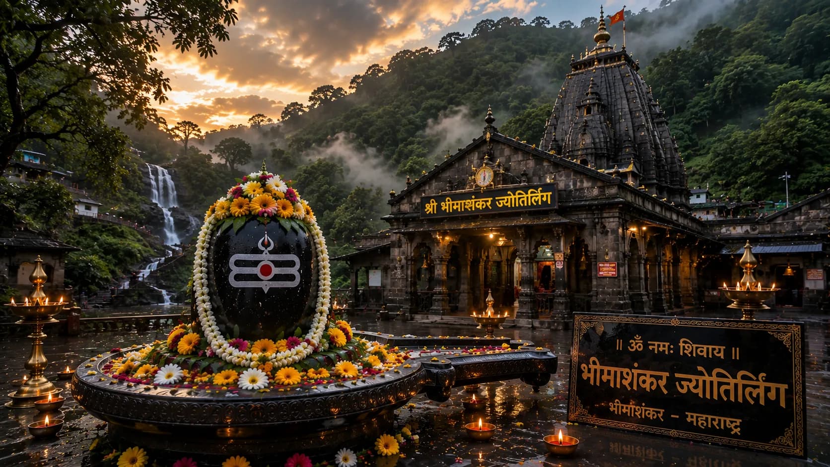 भीमाशंकर ज्योतिर्लिंग — प्रतीकात्मक चित्र