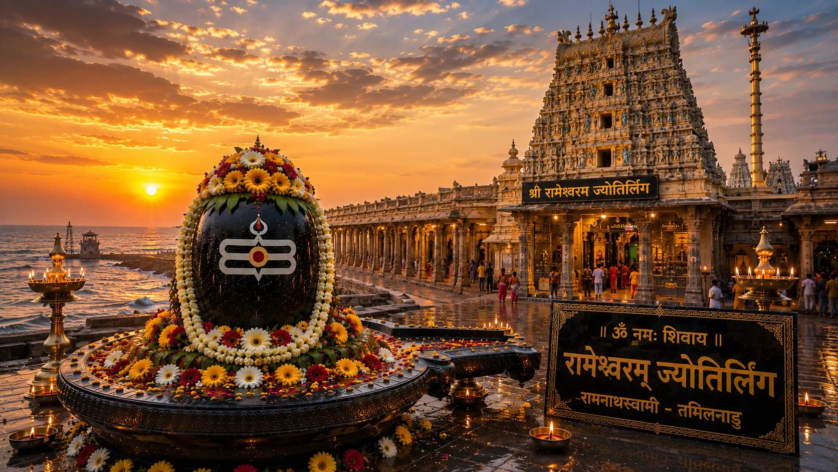 रामेश्वरम् ज्योतिर्लिंग — प्रतीकात्मक चित्र
